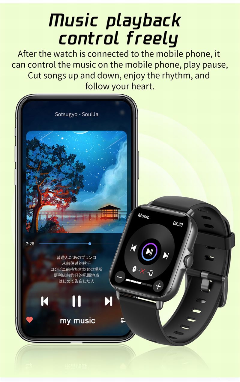 MST-2 1.69inch Phone Calling Tuya Smart Watch